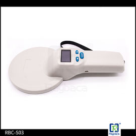 LF Round Handheld RFID Reader 475g White Large Size For Animal ID