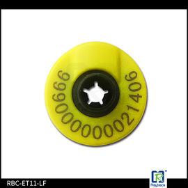 Round Shape Animal Identification Tags EM4305 Chip 30mm Diameter ISO11784/5