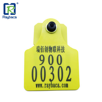 860mhz TPU Material Cattle Ear Tags 5m Reading Distance